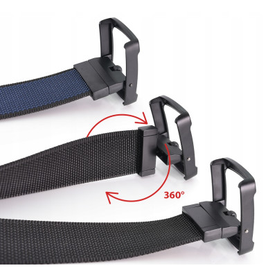 PASEK Męski Parciany do Spodni DWUSTRONNY Solidna Klamra FLIP PREMIUM Pako Jeans - Pakojeans.pl