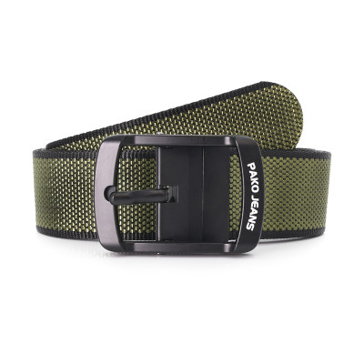 PASEK Męski Parciany do Spodni DWUSTRONNY Solidna Klamra FLIP PREMIUM Pako Jeans - Pakojeans.pl