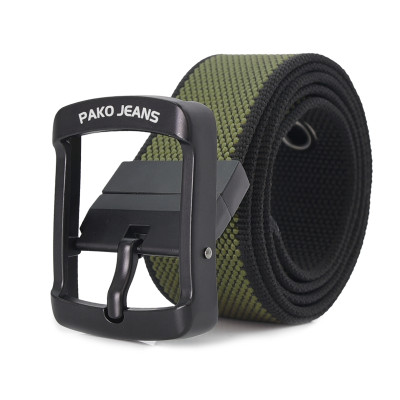 PASEK Męski Parciany do Spodni DWUSTRONNY Solidna Klamra FLIP PREMIUM Pako Jeans - Pakojeans.pl