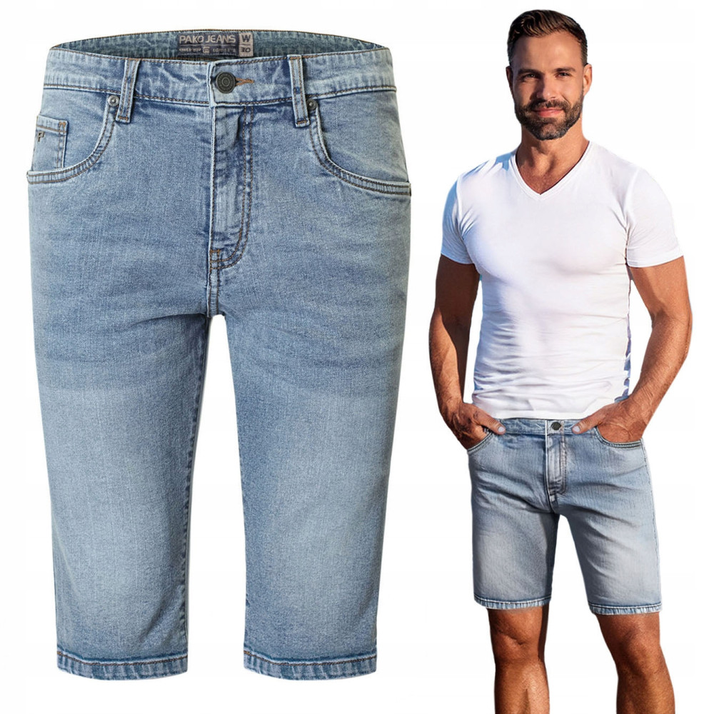 SPODENKI Jeansowe Męskie Denim SAMOT Szorty BŁĘKITNE Sprane Pako Jeans - Pakojeans.pl SPODENKI Jeansowe Męskie Denim SAMOT Szorty BŁĘKITNE Sprane Pako Jeans - Pakojeans.pl