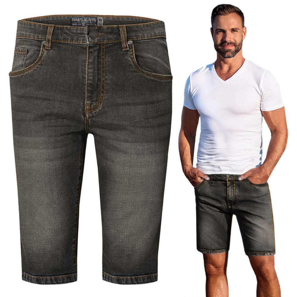 SPODENKI Jeansowe Męskie Denim SAMOT Szorty CZARNE Sprane Pako Jeans - Pakojeans.pl SPODENKI Jeansowe Męskie Denim SAMOT Szorty CZARNE Sprane Pako Jeans - Pakojeans.pl
