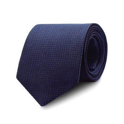 Elegancki KRAWAT Męski Klasyczny GRANATOWY Krateczka M.31 Pako Jeans - Pakojeans.pl