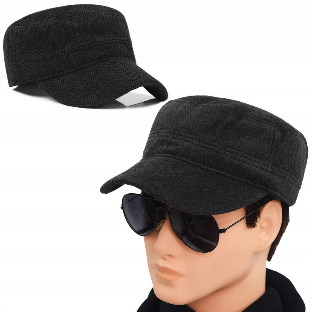 CZAPKA Zimowa z Daszkiem Patrolówka MĘSKA Ocieplana 142-3 CZARNA - Pakojeans.pl CZAPKA Zimowa z Daszkiem Patrolówka MĘSKA Ocieplana 142-3 CZARNA - Pakojeans.pl