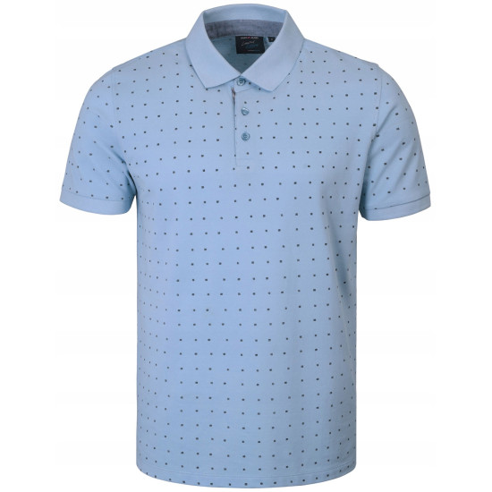 POLO Koszulka Męska BŁĘKITNA Bawełniana PALADIUM Elegancka Pako Jeans