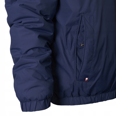 KURTKA BOMBERKA Męska Przejściowa z Kapturem SAM GRANATOWA Pako Jeans - Pakojeans.pl