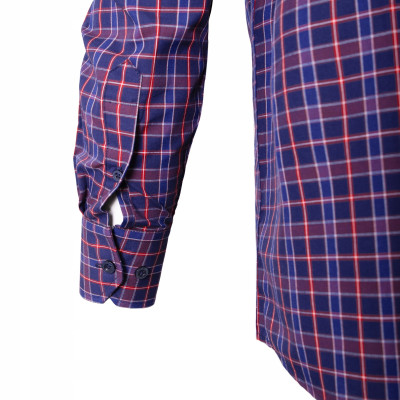 KOSZULA Męska z Długim Rękawem w KRATKĘ Bawełniana ANDREW Regular Fit Pako Jeans - Pakojeans.pl