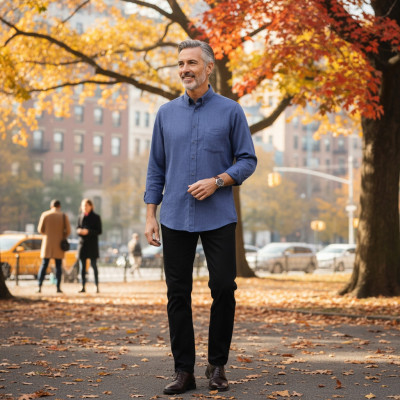 KOSZULA Męska z Długim Rękawem JODEŁKA ETMA Bawełniana Regular Fit - Pakojeans.pl