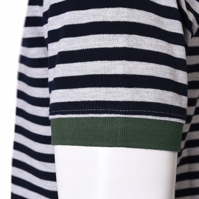 POLO Koszulka Męska w PASKI Bawełniana TONY Elegancka Pako Jeans - Pakojeans.pl