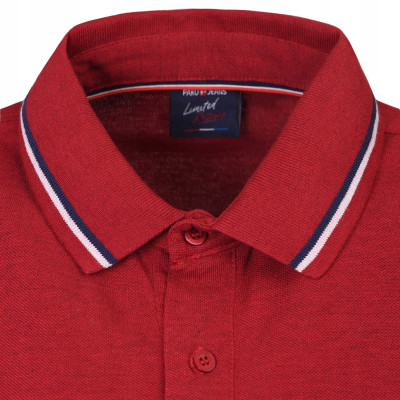 POLO Koszulka Męska CZERWONA Bawełniana MAKSIM Elegancka Pako Jeans - Pakojeans.pl