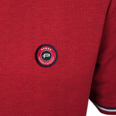 POLO Koszulka Męska CZERWONA Bawełniana MAKSIM Elegancka Pako Jeans - Pakojeans.pl