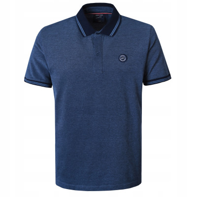 POLO Koszulka Męska GRANATOWA Bawełniana MAKSIM Elegancka Pako Jeans - Pakojeans.pl