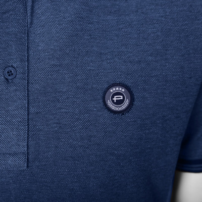 POLO Koszulka Męska GRANATOWA Bawełniana MAKSIM Elegancka Pako Jeans - Pakojeans.pl