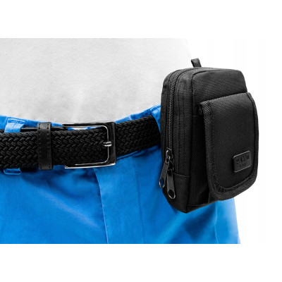 MINI SASZETKA do paska etui na drobiazgi klucze CZARNA Pako Jeans - Pakojeans.pl