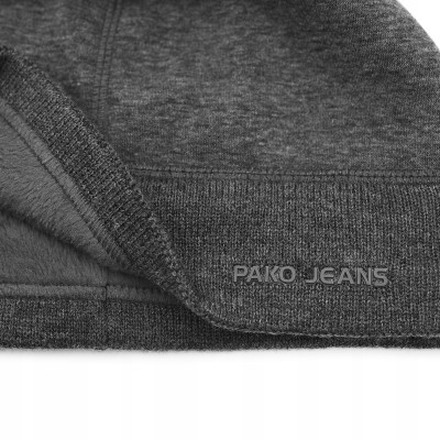 CZAPKA Męska ZIMOWA Ciepła Ocieplana Polarem na Mrozy Z.100 SZARA Pako Jeans - Pakojeans.pl