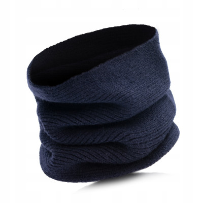 Komin Męski Damski Ciepły Golf na Zimę Granatowy Premium Pako Jeans - Pakojeans.pl