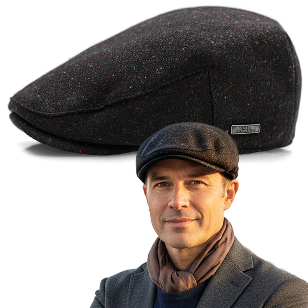 Kaszkiet Męski Zimowy Ocieplany Czapka PREMIUM 100% WEŁNIANA Pako Jeans - Pakojeans.pl Kaszkiet Męski Zimowy Ocieplany Czapka PREMIUM 100% WEŁNIANA Pako Jeans - Pakojeans.pl