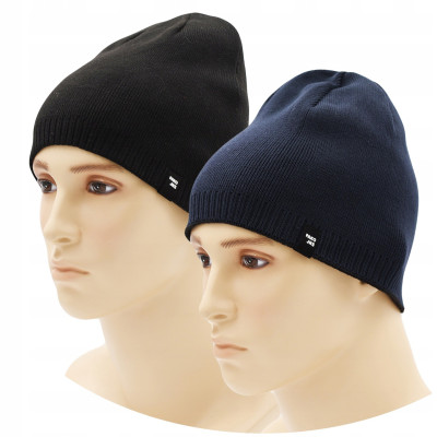 CZAPKA beanie dzianinowa zimowa DWUSTRONNA Ciepła Pako Jeans - Pakojeans.pl