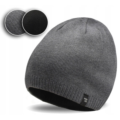 CZAPKA beanie dzianinowa zimowa DWUSTRONNA Ciepła Pako Jeans - Pakojeans.pl