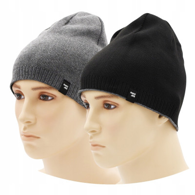 CZAPKA beanie dzianinowa zimowa DWUSTRONNA Ciepła Pako Jeans - Pakojeans.pl
