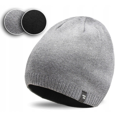 CZAPKA beanie dzianinowa zimowa DWUSTRONNA Ciepła Pako Jeans - Pakojeans.pl