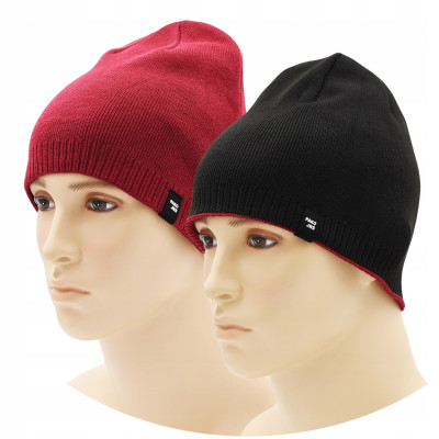 CZAPKA beanie dzianinowa zimowa DWUSTRONNA Ciepła Pako Jeans - Pakojeans.pl