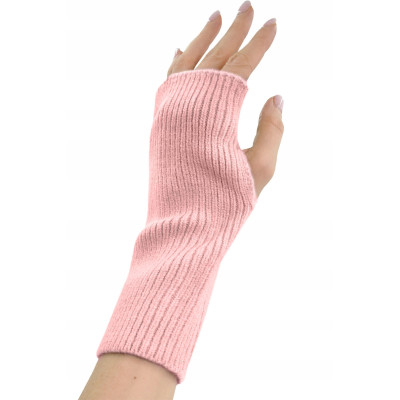 Komplet damski 4w1 Czapka Komin Rękawiczki Getry Ciepły Zestaw - Różowy - Pakojeans.pl