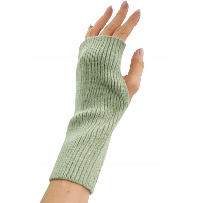 Komplet damski 4w1 Czapka Komin Rękawiczki Getry Ciepły Zestaw - Pistacjowy - Pakojeans.pl