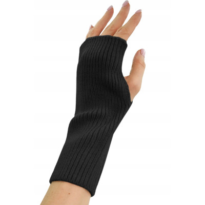 Komplet damski 4w1 Czapka Komin Rękawiczki Getry Ciepły Zestaw - Czarny - Pakojeans.pl