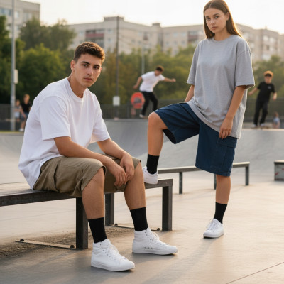 Wysokie SKARPETY Męskie Sportowe Bawełniane Elastyczne CZARNE 3-pak r.38-42 - Pakojeans.pl