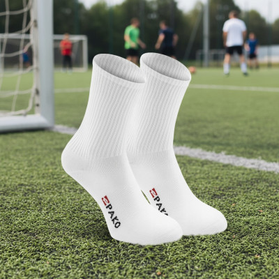 Wysokie SKARPETY Męskie Sportowe Bawełniane Elastyczne BIAŁE 3-pak r.38-42 - Pakojeans.pl