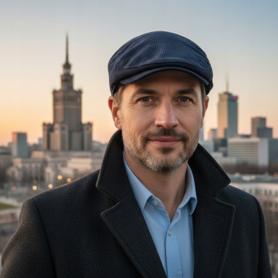 KASZKIET Męski Zimowy Ocieplany SZTRUKSOWY Bawełniany GRANATOWY Pako Jeans - Pakojeans.pl