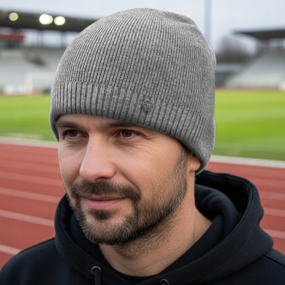 CZAPKA Męska ZIMOWA Elastyczna z Wiskozą SZARA Melanż Pako Jeans - Pakojeans.pl