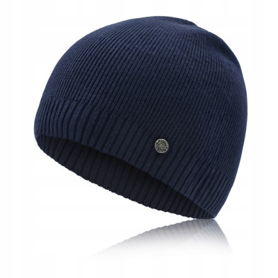 CZAPKA Męska ZIMOWA Elastyczna z Wiskozą GRANATOWA Pako Jeans - Pakojeans.pl