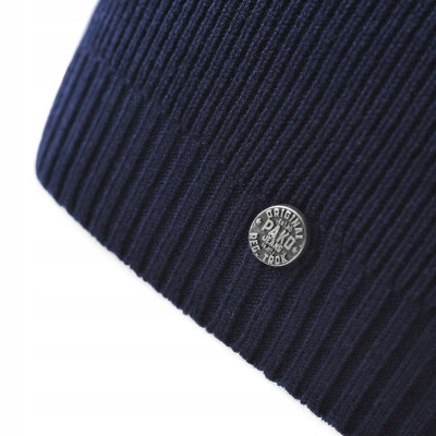 CZAPKA Męska ZIMOWA Elastyczna z Wiskozą GRANATOWA Pako Jeans - Pakojeans.pl