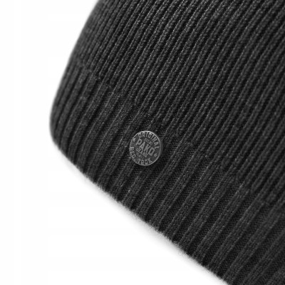 CZAPKA Męska ZIMOWA Elastyczna z Wiskozą GRAFITOWA Melanż Pako Jeans - Pakojeans.pl