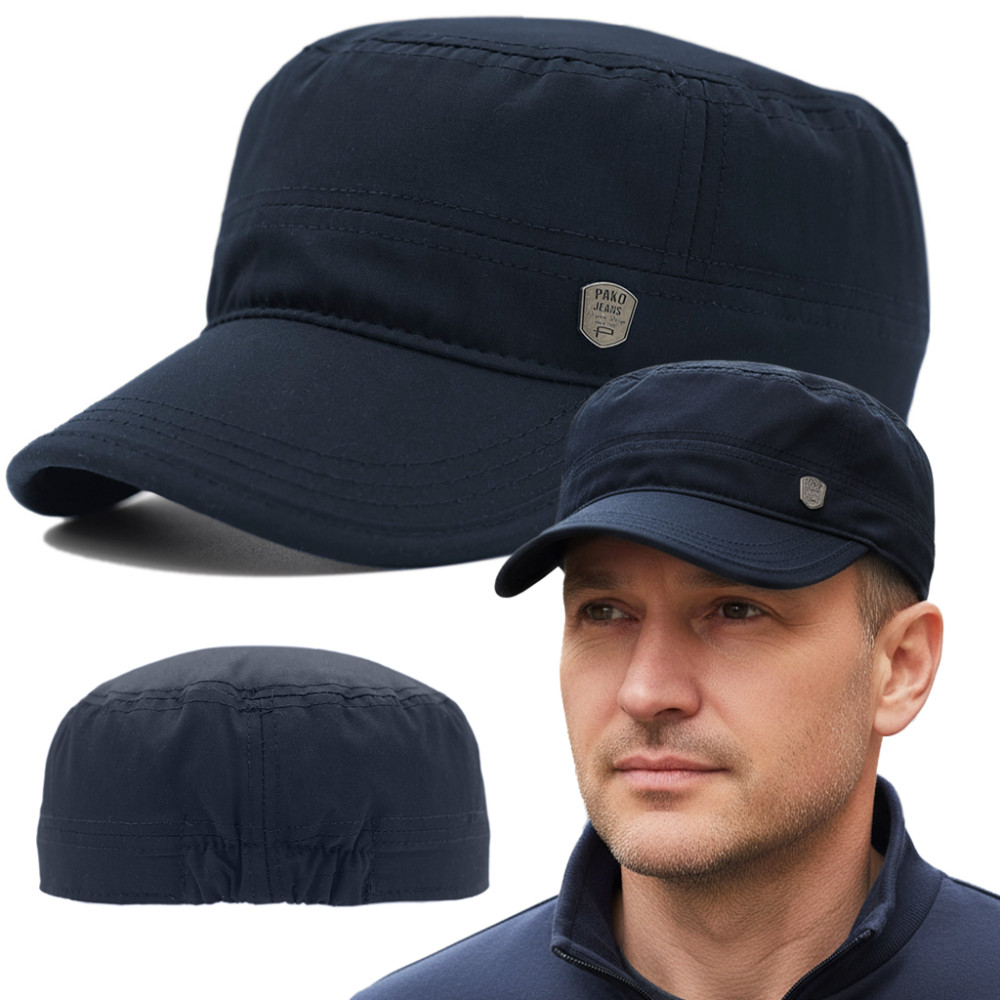 PATROLÓWKA Męska Czapka z Daszkiem Ocieplana z Podszewką GRANATOWA Pako Jeans - Pakojeans.pl PATROLÓWKA Męska Czapka z Daszkiem Ocieplana z Podszewką GRANATOWA Pako Jeans - Pakojeans.pl