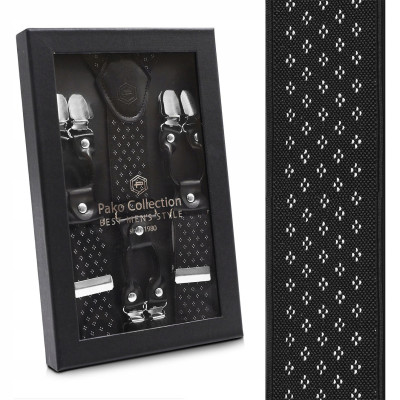 Elegancki PREZENT dla Mężczyzny ZESTAW Premium Szelki i Skarpety Pako Jeans - Pakojeans.pl
