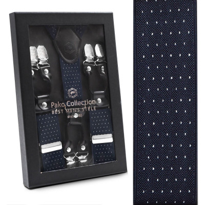 Elegancki PREZENT dla Mężczyzny ZESTAW Premium Szelki i Skarpety Pako Jeans - Pakojeans.pl