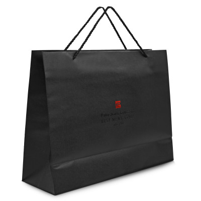 TOREBKA Prezentowa na Święta Torba Duża Elegancka Czarna Pako Jeans - Pakojeans.pl