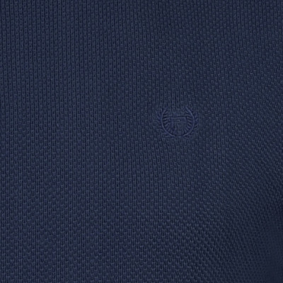 Elegancki SWETER Męski ELEGANT Klasyczny GRANATOWY Bawełniany Pako Jeans + Pudełko - Pakojeans.pl