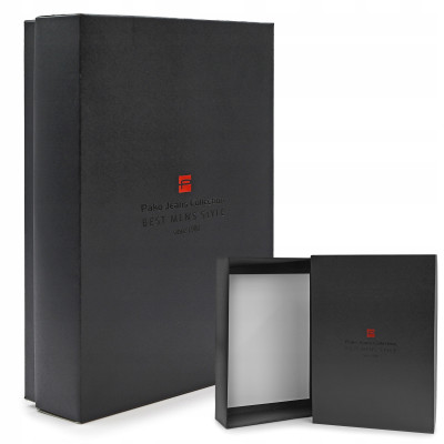 Elegancki SWETER Męski ELEGANT Klasyczny CZERWONY Bawełniany Pako Jeans + Pudełko - Pakojeans.pl