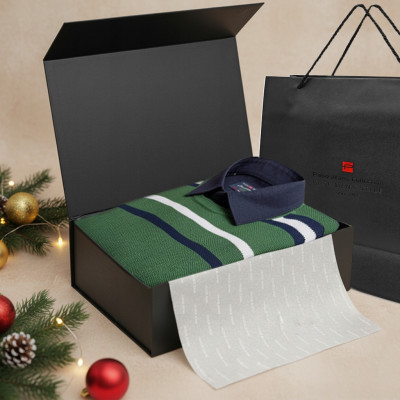 Zestaw męski premium - koszula i sweter, elegancki prezent dla mężczyzny - Pakojeans.pl