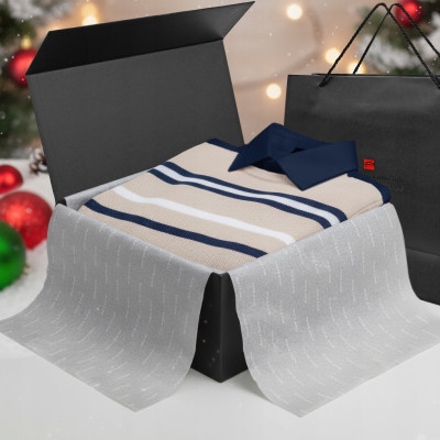 Zestaw męski premium - koszula i sweter, elegancki prezent dla mężczyzny - Pakojeans.pl