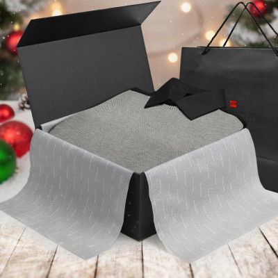 Zestaw męski premium - koszula i sweter, elegancki prezent dla mężczyzny - Pakojeans.pl