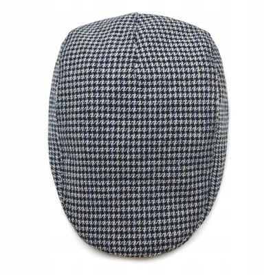 Kaszkiet Męski Zimowy Ocieplany Elegancka Czapka w Peptikę Pako Jeans - Pakojeans.pl