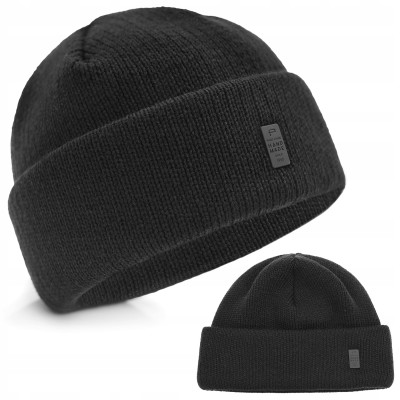 CZAPKA i RĘKAWICZKI Zestaw na Mrozy Dla Niego CZARNY Pako Jeans - Pakojeans.pl