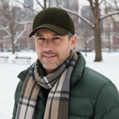 Czapka z Daszkiem 50% Wełny i Szalik Pako Jeans Elegancki Komplet Dla Niego - Pakojeans.pl