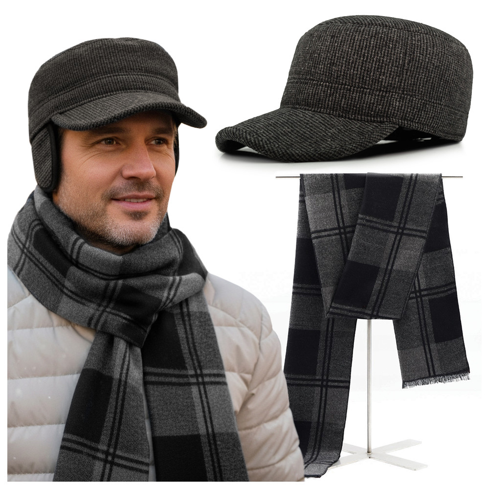 Patrolówka Męska i Szalik Pako Jeans Elegancki Komplet Dla Niego - Pakojeans.pl