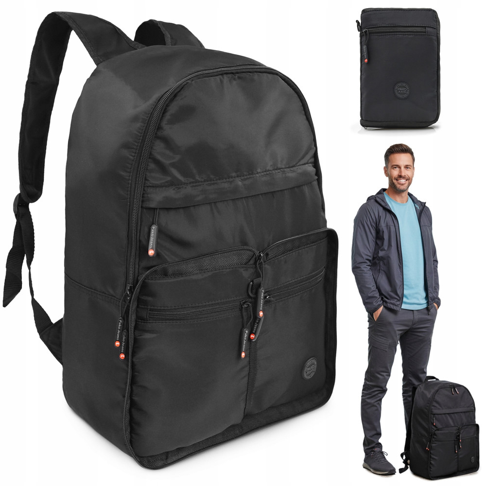 Składany PLECAK Sportowy Podróżny Pojemny ULTRALEKKI Praktyczny Pako Jeans - Pakojeans.pl