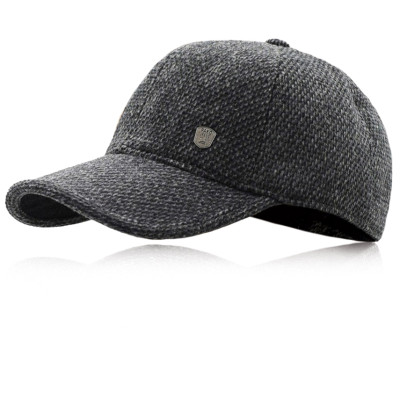 Czapka Zimowa z Daszkiem i Nausznikami Ocieplana Grafitowy Melanż Pako Jeans - Pakojeans.pl